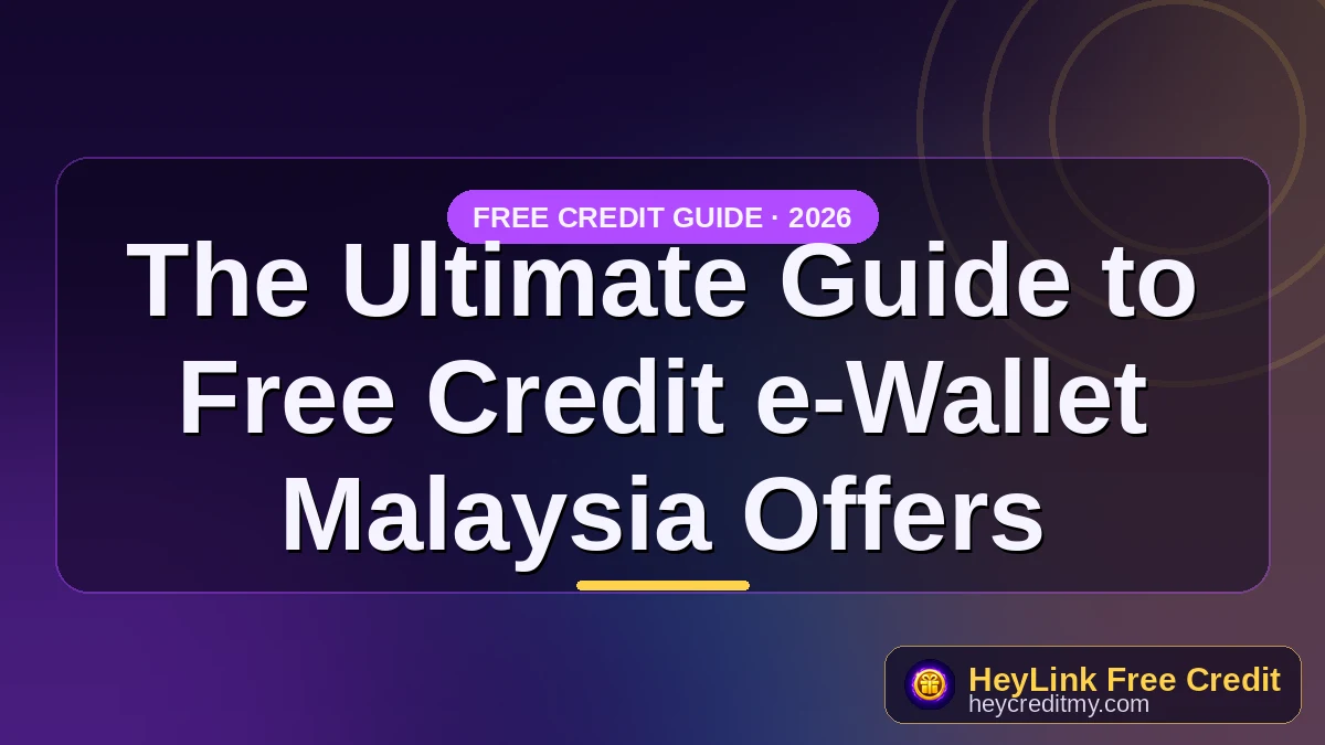 Free Credit e-Wallet Malaysia Offers