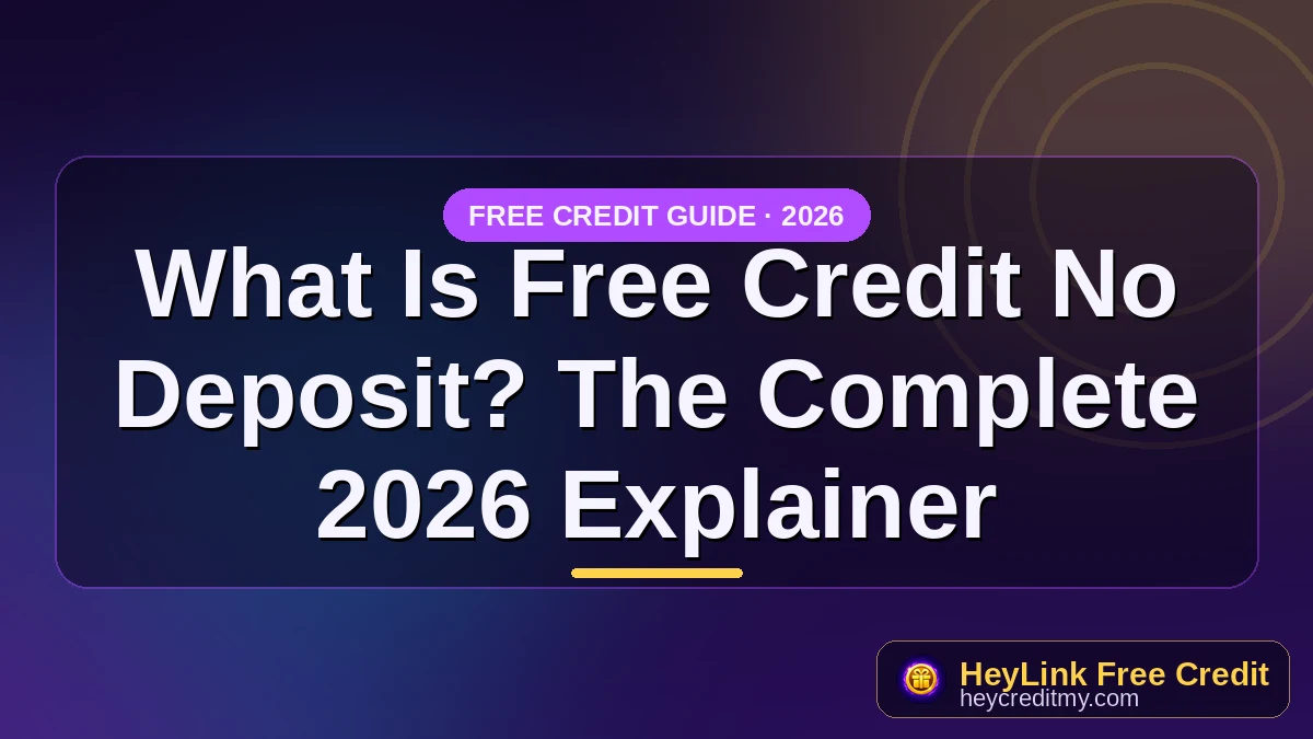 What Is Free Credit No Deposit? The Complete 2026 Explainer